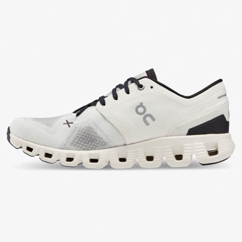 White/Black On Running Cloud X 3 Women's Training Shoes | RS7581924