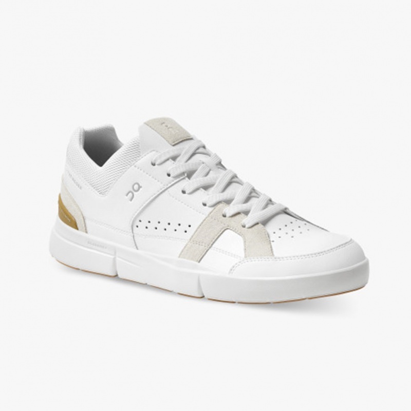 White/Bronze On Running THE ROGER Clubhouse Men's Sneakers | IV5678203