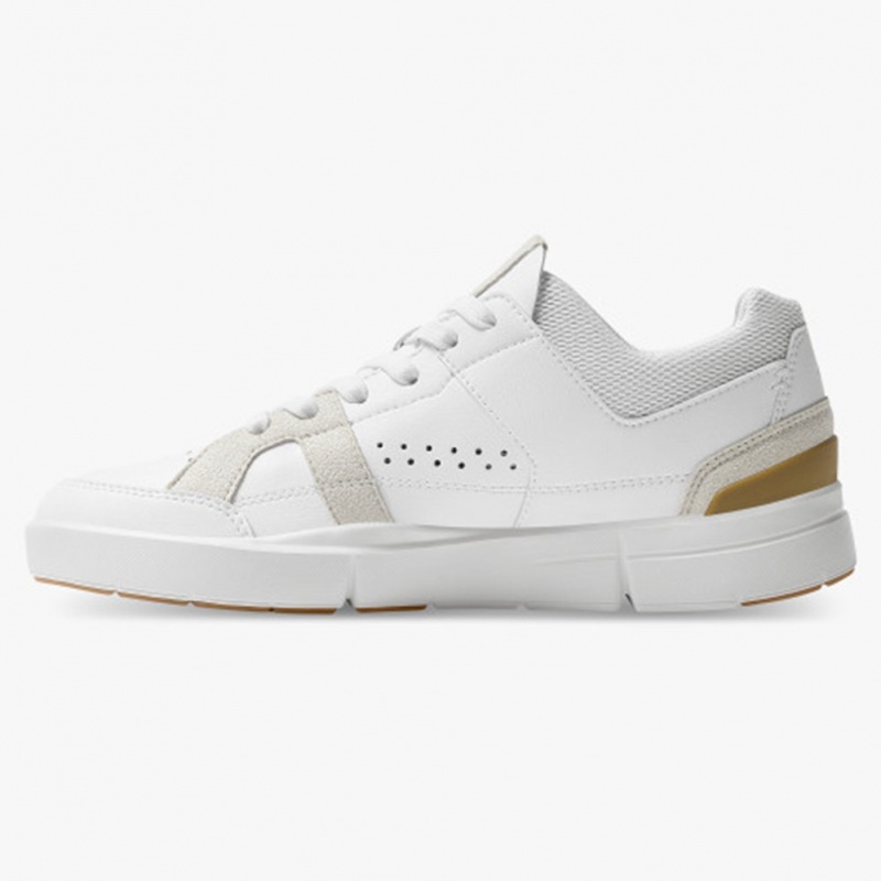 White/Bronze On Running THE ROGER Clubhouse Women's Sneakers | TL1965328