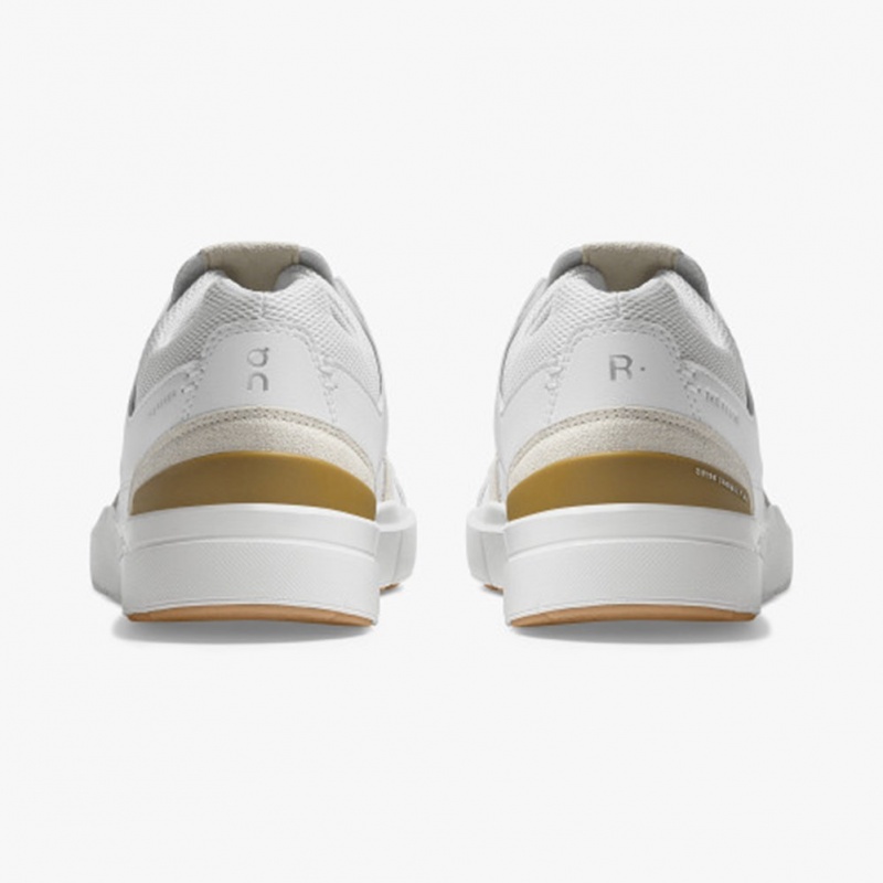 White/Bronze On Running THE ROGER Clubhouse Women's Sneakers | TL1965328