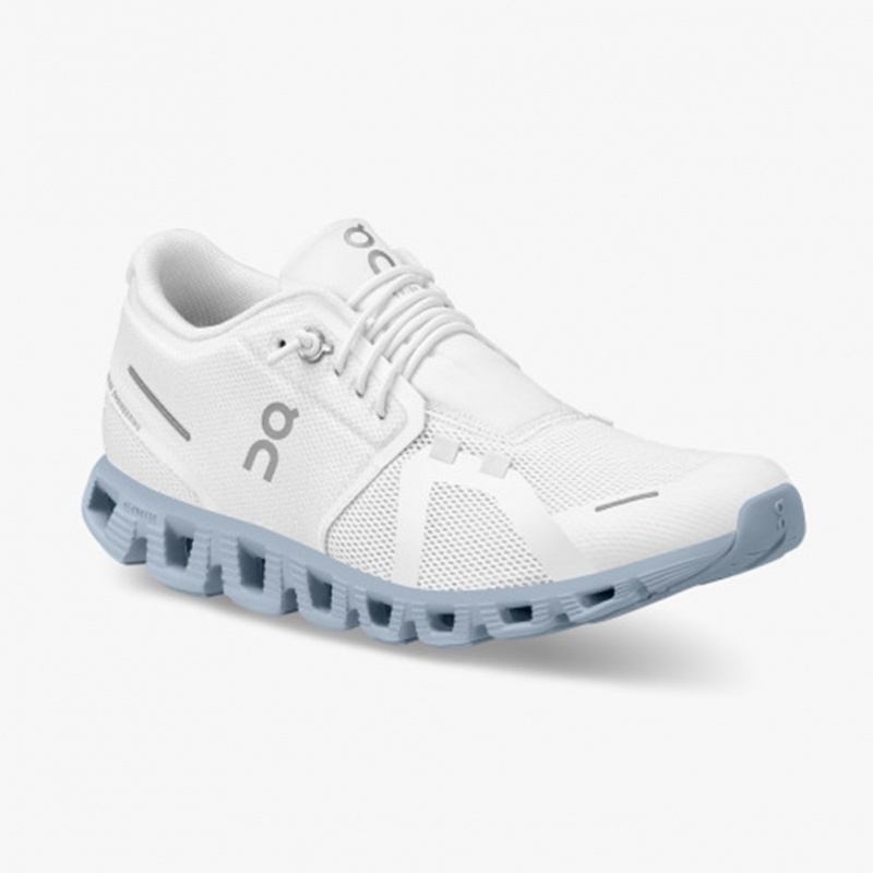 White/Chambray On Running Cloud 5 Women's Running Shoes | ZC7530189