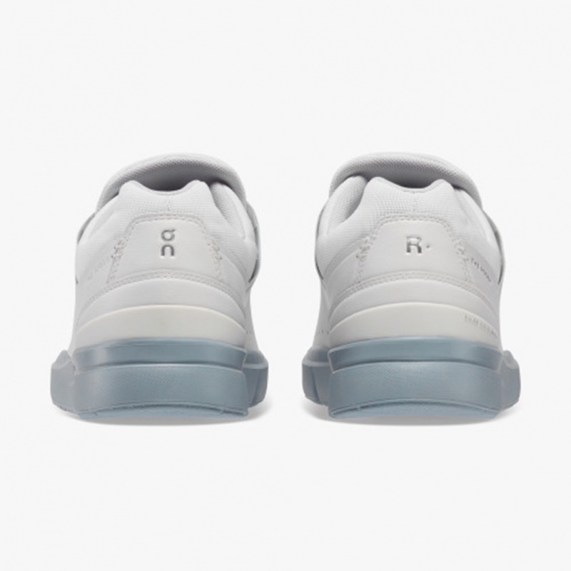 White/Chambray On Running THE ROGER Advantage Men's Sneakers | WM8975362