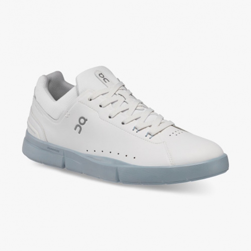 White/Chambray On Running THE ROGER Advantage Men's Sneakers | WM8975362