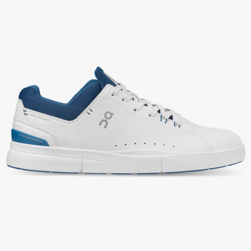 White/Cobalt On Running THE ROGER Advantage Men\'s Sneakers | TJ9067435