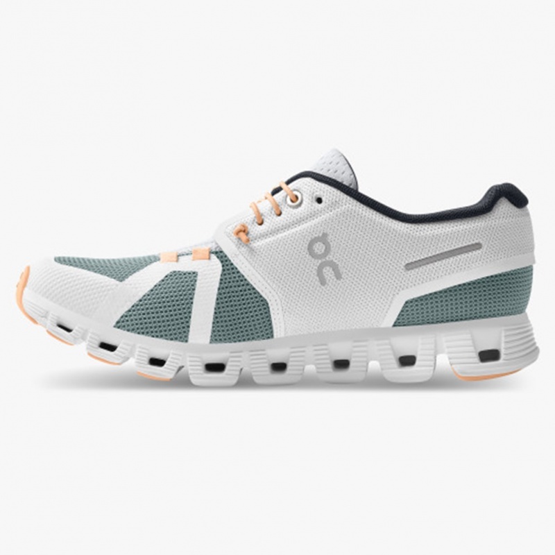 White/Cobble On Running Cloud 5 Push Women's Running Shoes | ME1907453