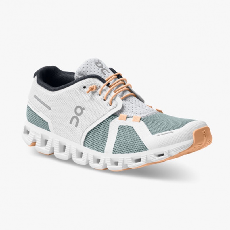 White/Cobble On Running Cloud 5 Push Women's Running Shoes | ME1907453