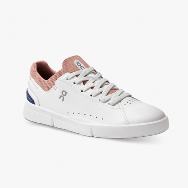 White/Dustrose On Running THE ROGER Advantage Women's Sneakers | QH1435026