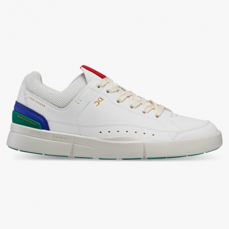 White/Emerald On Running THE ROGER Centre Court Women\'s Sneakers | MW4156039