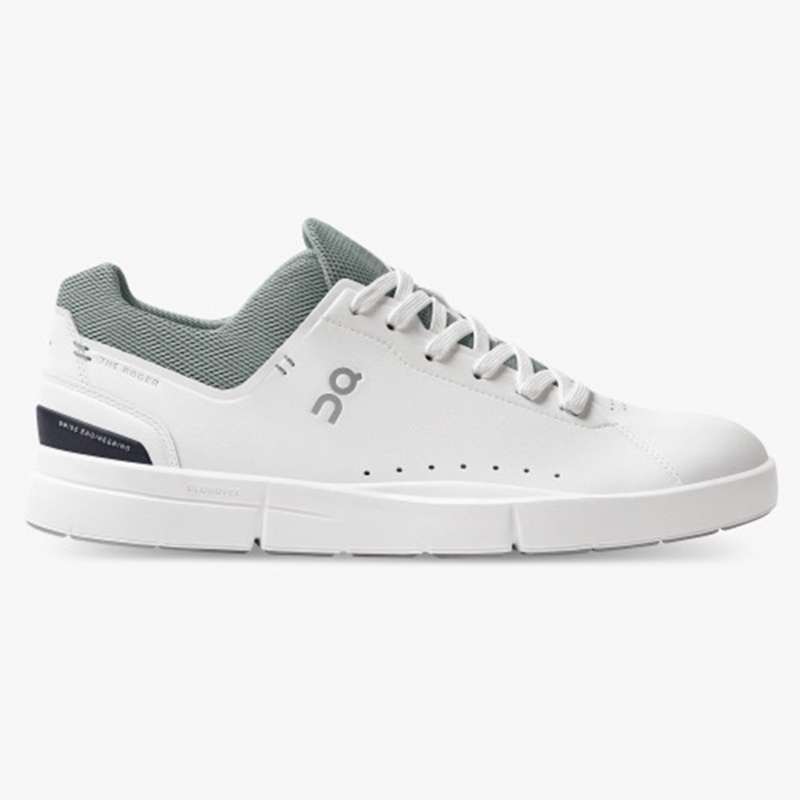 White/Eucalyptus On Running THE ROGER Advantage Men\'s Sneakers | EI6298045