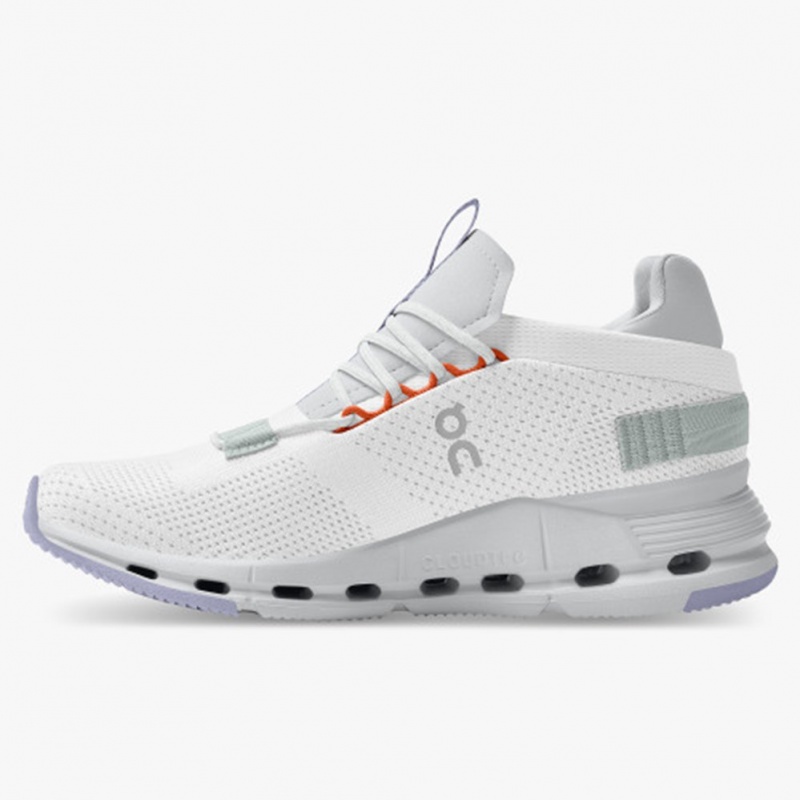 White/Glacier On Running Cloudnova Women's Sneakers | YE8976125