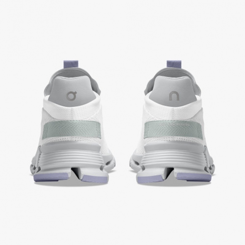 White/Glacier On Running Cloudnova Women's Sneakers | YE8976125