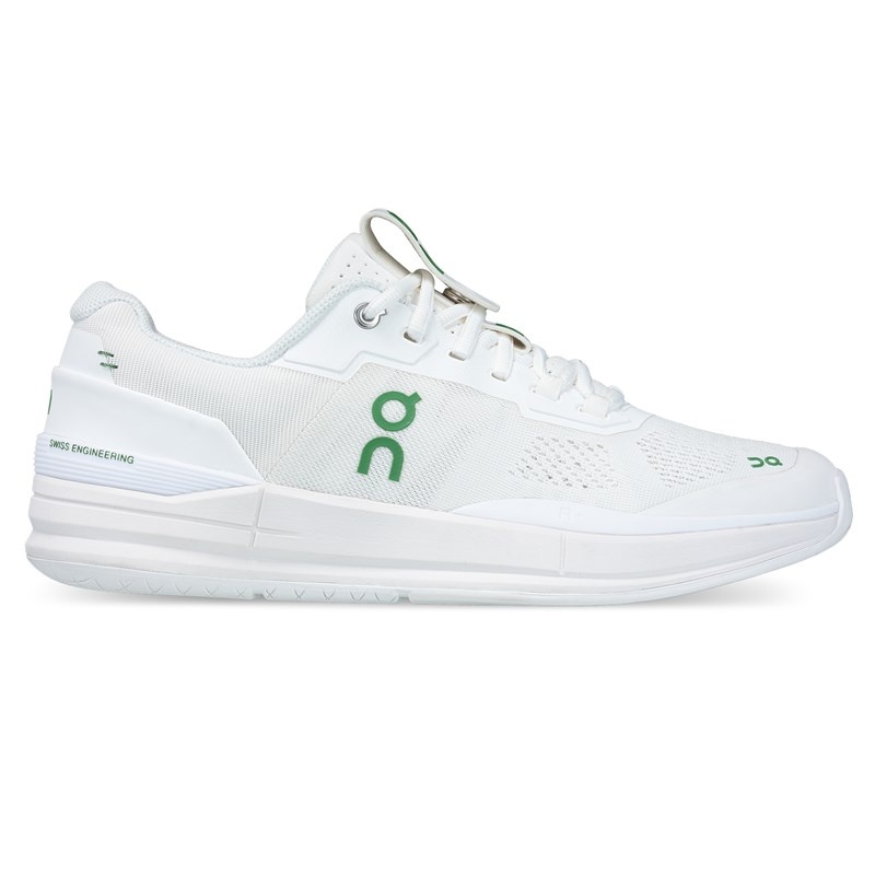 White/Green On Running THE ROGER Pro Men\'s Tennis Shoes | AM0132958