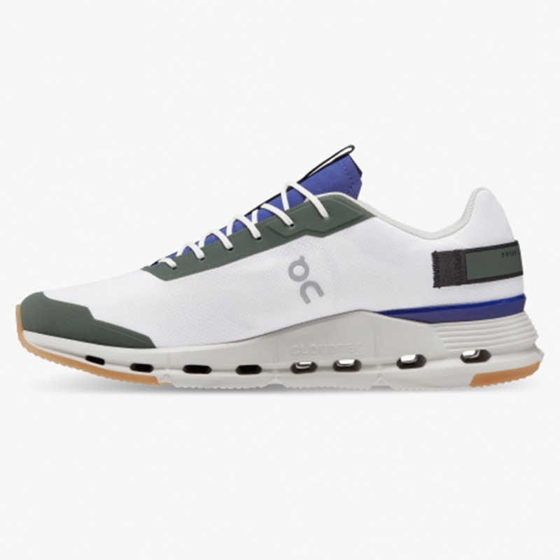 White/Indigo On Running Cloudnova Form Men's Running Shoes | LK7365109