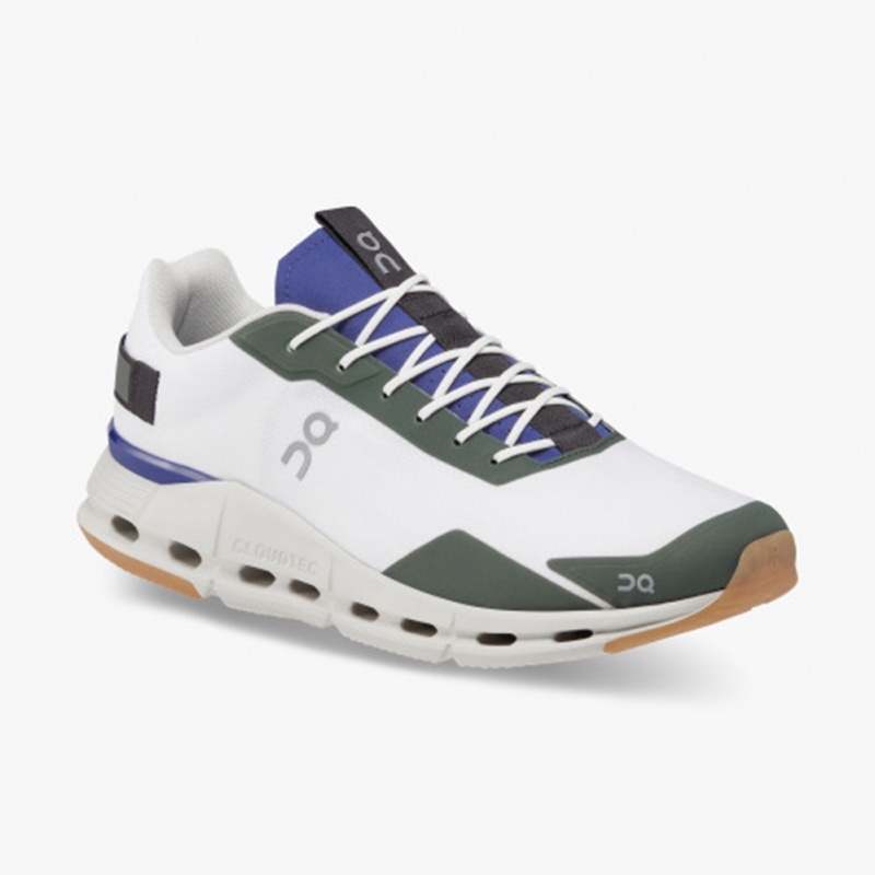 White/Indigo On Running Cloudnova Form Men's Running Shoes | LK7365109