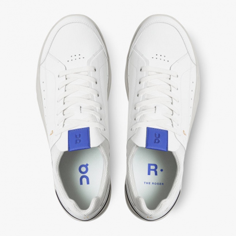 White/Indigo On Running THE ROGER Centre Court Men's Sneakers | KF0283546