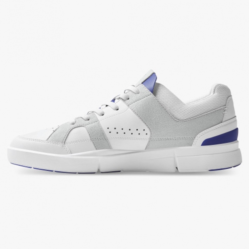 White/Indigo On Running THE ROGER Clubhouse Men's Sneakers | OE5927183