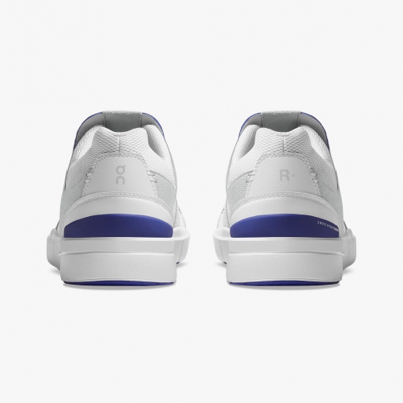 White/Indigo On Running THE ROGER Clubhouse Men's Sneakers | OE5927183