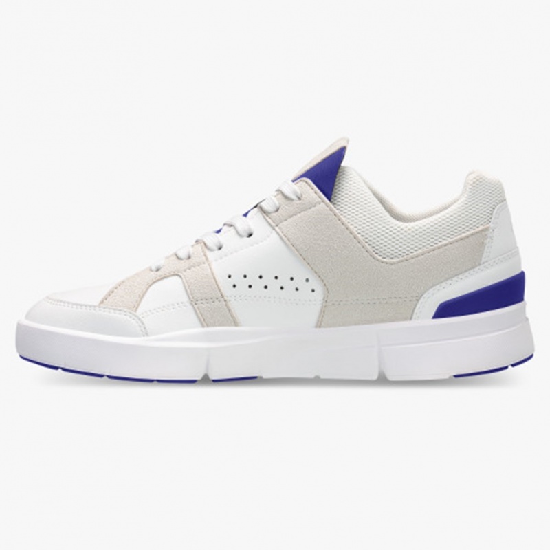 White/Indigo On Running THE ROGER Clubhouse Women's Sneakers | KB8463291