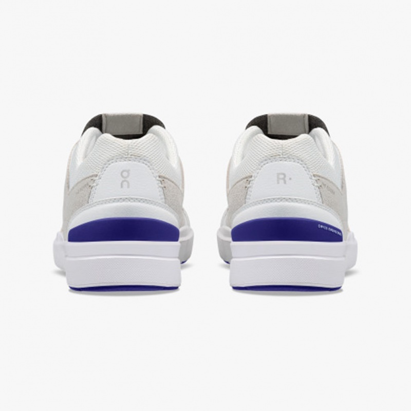 White/Indigo On Running THE ROGER Clubhouse Women's Sneakers | KB8463291