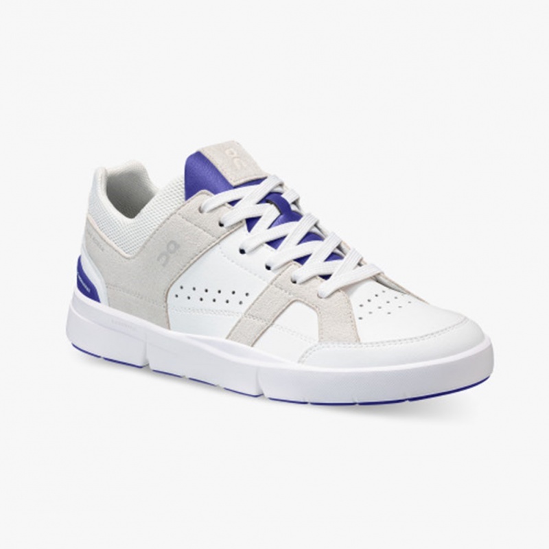 White/Indigo On Running THE ROGER Clubhouse Women's Sneakers | KB8463291