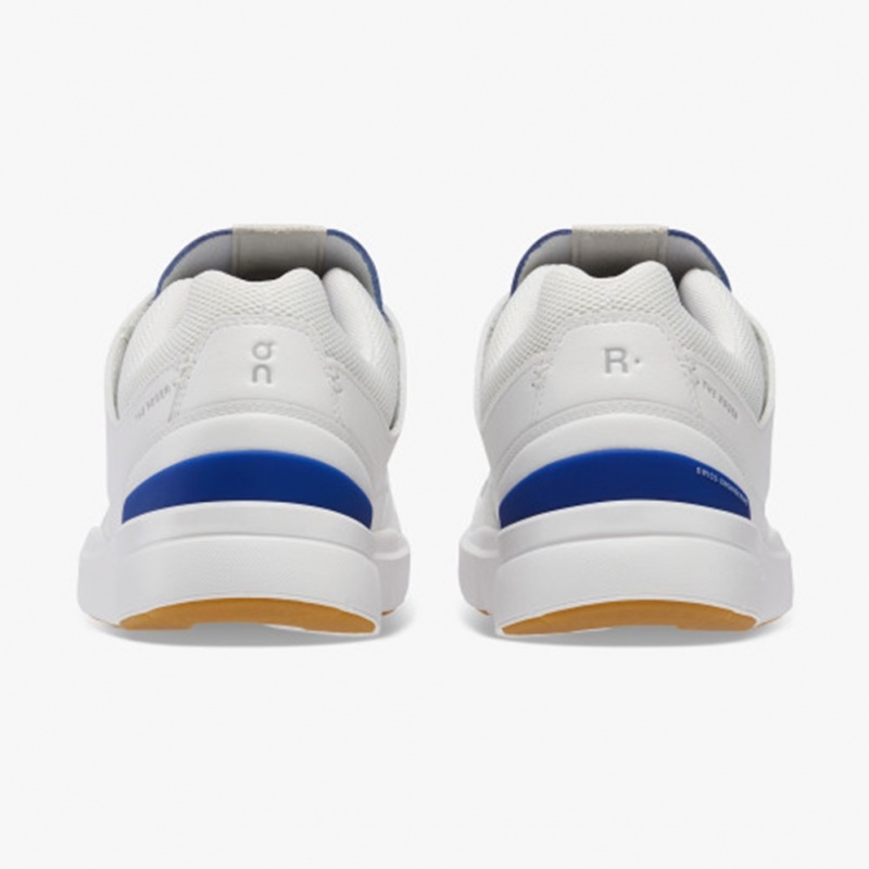 White/Indigo On Running THE ROGER Clubhouse Men's Sneakers | CP0319846