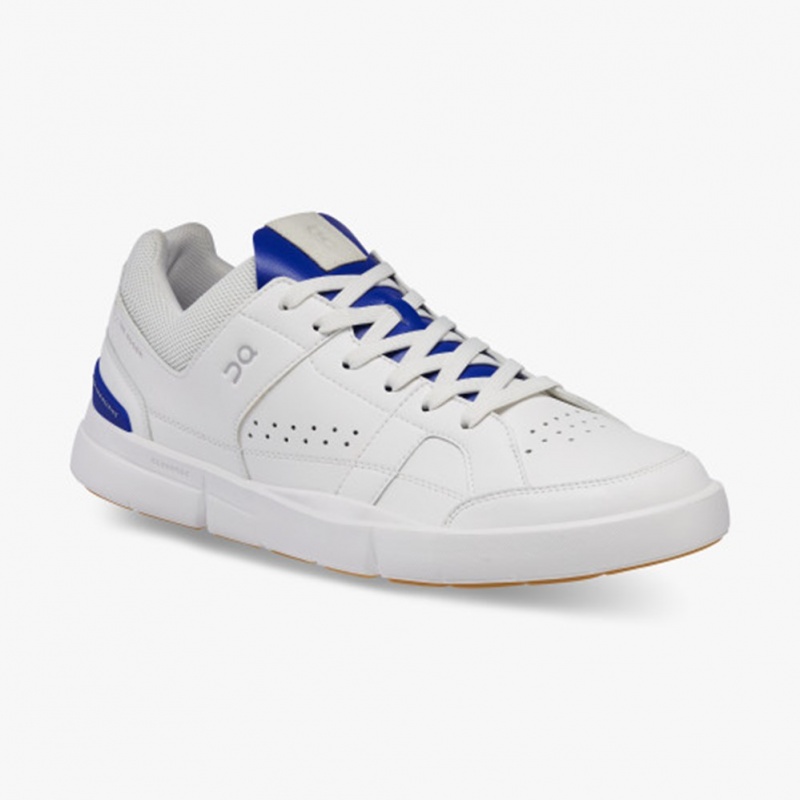 White/Indigo On Running THE ROGER Clubhouse Men's Sneakers | CP0319846