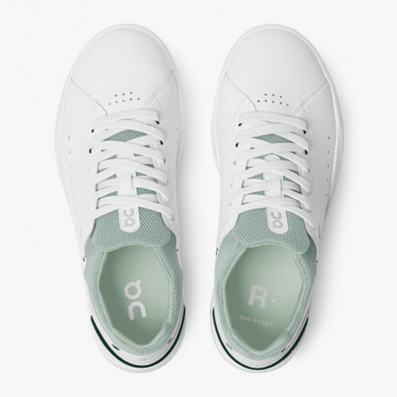 White/Juniper On Running THE ROGER Advantage Women's Sneakers | LK0627489