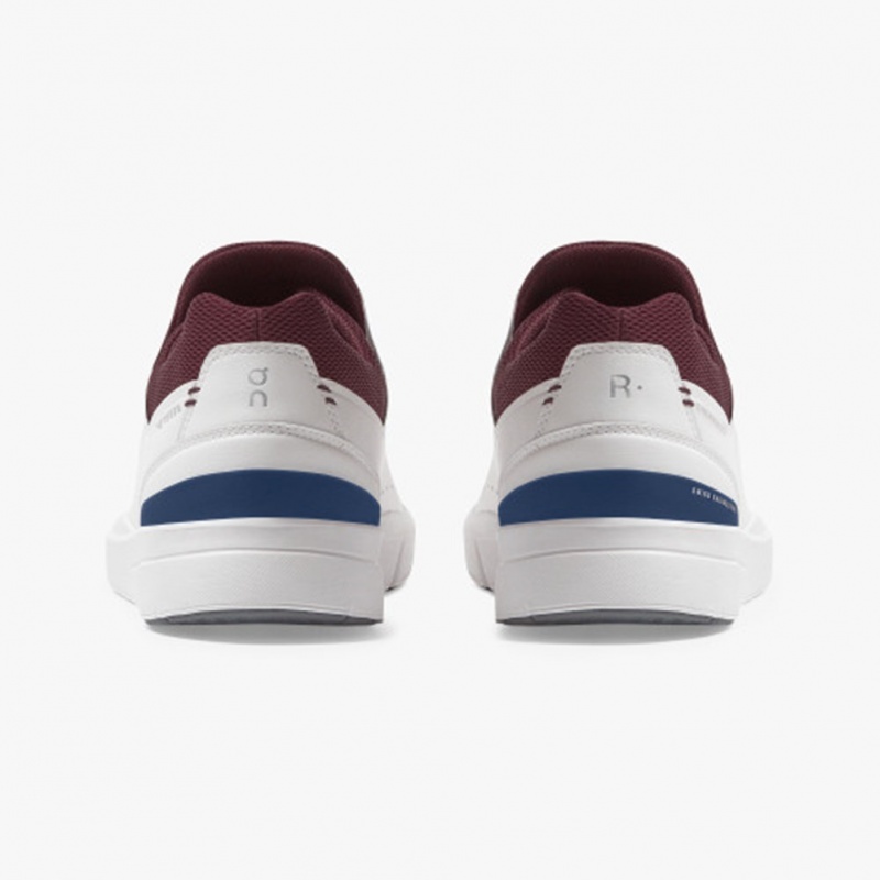 White/Mulberry On Running THE ROGER Advantage Men's Sneakers | PF8645701