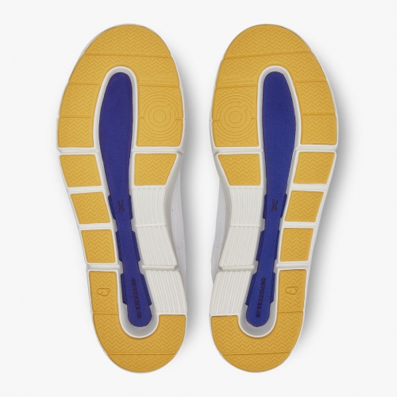 White/Mustard On Running THE ROGER Centre Court Men's Sneakers | XF0431789