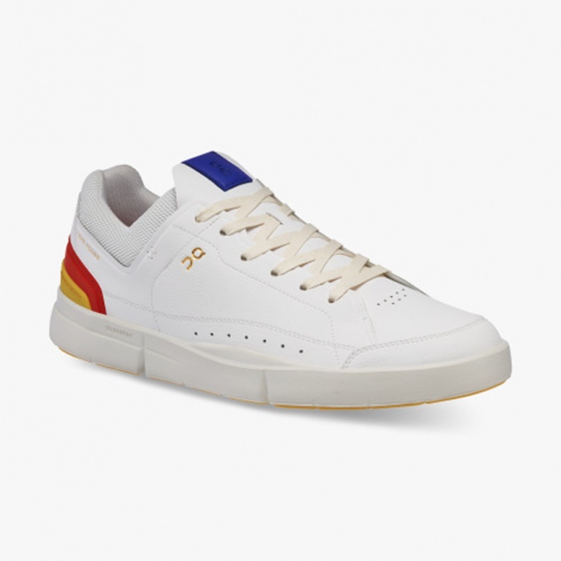 White/Mustard On Running THE ROGER Centre Court Men's Sneakers | XF0431789