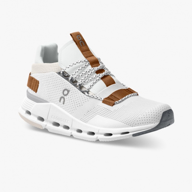 White/Pearl On Running Cloudnova Women's Sneakers | MN2910874