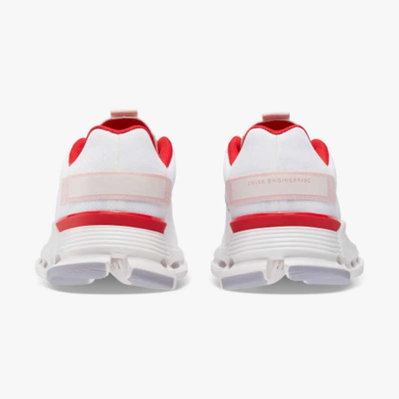 White/Red On Running Cloudnova Form Women's Running Shoes | VU7620143