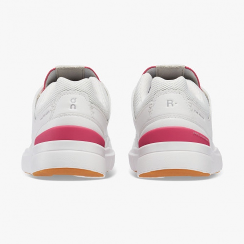 White/Rosewood On Running THE ROGER Clubhouse Women's Sneakers | DP5264173