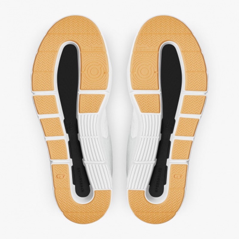 White/Saffron On Running THE ROGER Clubhouse Women's Sneakers | XS3746185