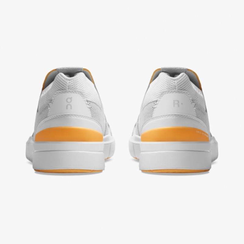 White/Saffron On Running THE ROGER Clubhouse Women's Sneakers | XS3746185