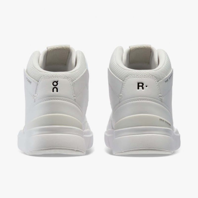 White On Running THE ROGER Clubhouse Mid Men's Running Shoes | QI4215063